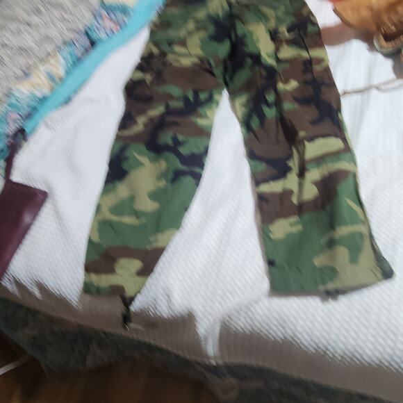 PROPPER EUC MENS SZ SMALL ARMY WOODLAND CAMMO MILITARY FATIGUE PANTS - Picture 6 of 10